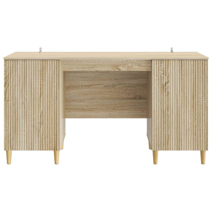 Birou cu raft Stejar Sonoma 142,5 x 50 x 75 cm Lemn prelucrat - WALTI WALTI