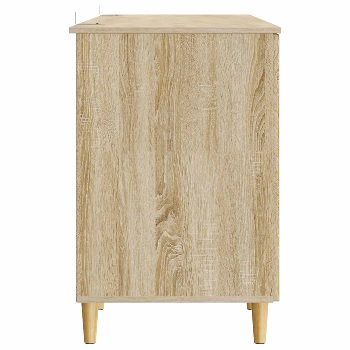 Birou cu raft Stejar Sonoma 142,5 x 50 x 75 cm Lemn prelucrat - WALTI WALTI