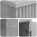 Birou cu raft Gri Beton 142,5 x 50 x 75 cm Lemn prelucrat - WALTI WALTI
