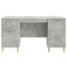 Birou cu raft Gri Beton 142,5 x 50 x 75 cm Lemn prelucrat - WALTI WALTI