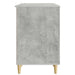 Birou cu raft Gri Beton 142,5 x 50 x 75 cm Lemn prelucrat - WALTI WALTI