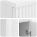 Birou Alb foarte lucios 142,5 x 50 x 75 cm Lemn prelucrat - WALTI WALTI