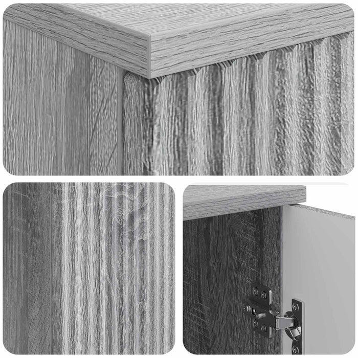 Birou cu raft Sonoma gri 142,5 x 50 x 75 cm Lemn prelucrat - WALTI WALTI