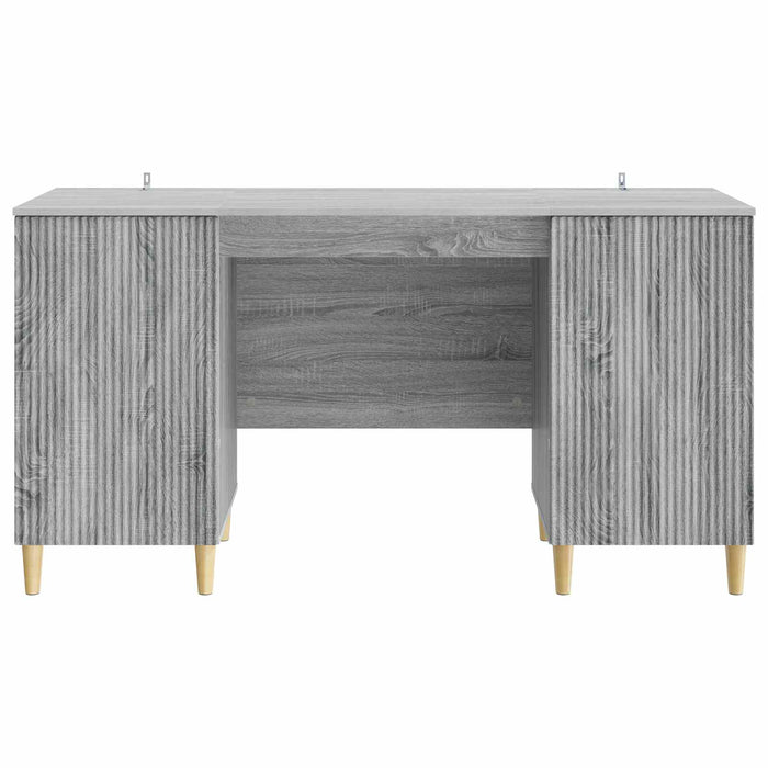 Birou cu raft Sonoma gri 142,5 x 50 x 75 cm Lemn prelucrat - WALTI WALTI