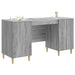 Birou cu raft Sonoma gri 142,5 x 50 x 75 cm Lemn prelucrat - WALTI WALTI