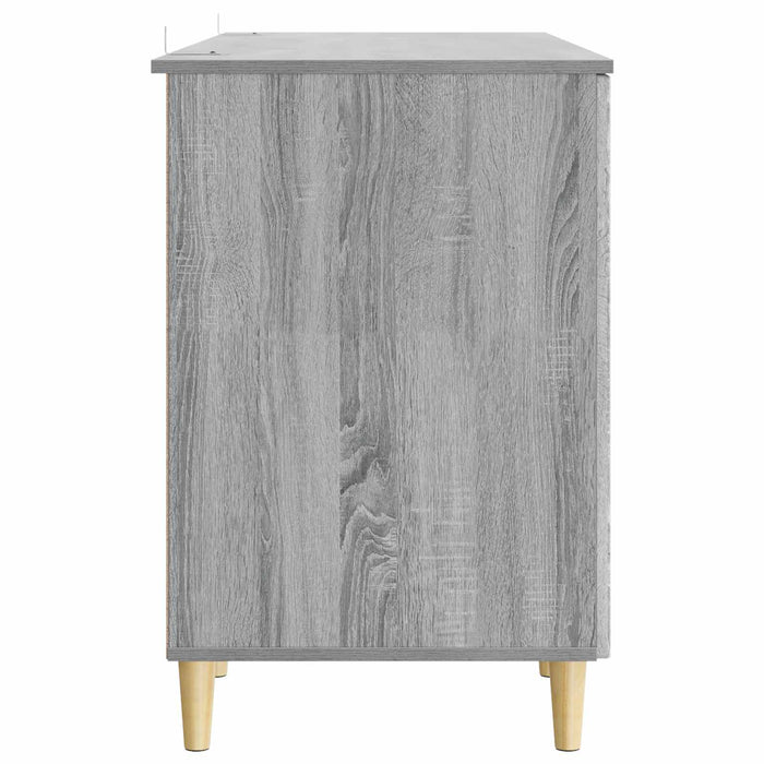 Birou cu raft Sonoma gri 142,5 x 50 x 75 cm Lemn prelucrat - WALTI WALTI