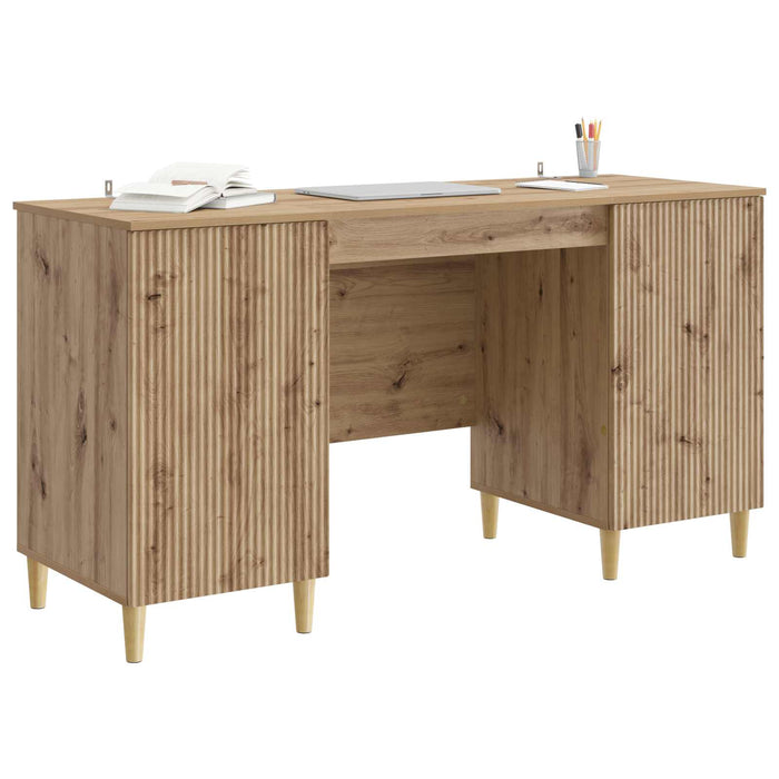 Birou cu ușă Stejar Artizanal 142,5 x 50 x 75 cm Lemn prelucrat - WALTI WALTI
