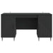 Birou cu raft cu ușă Negru 142,5 x 50 x 75 cm Lemn prelucrat - WALTI WALTI