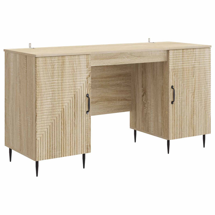 Birou cu raft Stejar Sonoma 142,5 x 50 x 75 cm Lemn prelucrat - WALTI WALTI