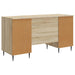 Birou cu raft Stejar Sonoma 142,5 x 50 x 75 cm Lemn prelucrat - WALTI WALTI