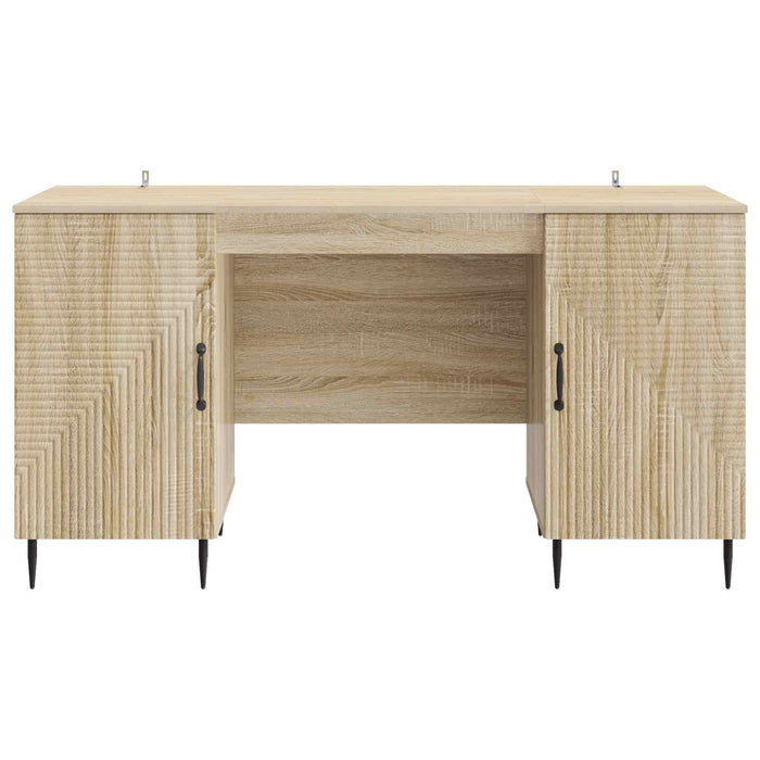 Birou cu raft Stejar Sonoma 142,5 x 50 x 75 cm Lemn prelucrat - WALTI WALTI