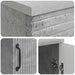 Birou cu raft Gri Beton 142,5 x 50 x 75 cm Lemn prelucrat - WALTI WALTI