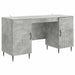 Birou cu raft Gri Beton 142,5 x 50 x 75 cm Lemn prelucrat - WALTI WALTI