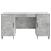Birou cu raft Gri Beton 142,5 x 50 x 75 cm Lemn prelucrat - WALTI WALTI