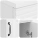Birou Alb foarte lucios 142,5 x 50 x 75 cm Lemn prelucrat - WALTI WALTI
