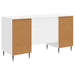 Birou Alb foarte lucios 142,5 x 50 x 75 cm Lemn prelucrat - WALTI WALTI