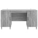 Birou cu raft Sonoma gri 142,5 x 50 x 75 cm Lemn prelucrat - WALTI WALTI