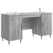 Birou cu raft Sonoma gri 142,5 x 50 x 75 cm Lemn prelucrat - WALTI WALTI
