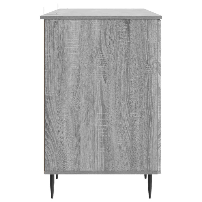 Birou cu raft Sonoma gri 142,5 x 50 x 75 cm Lemn prelucrat - WALTI WALTI