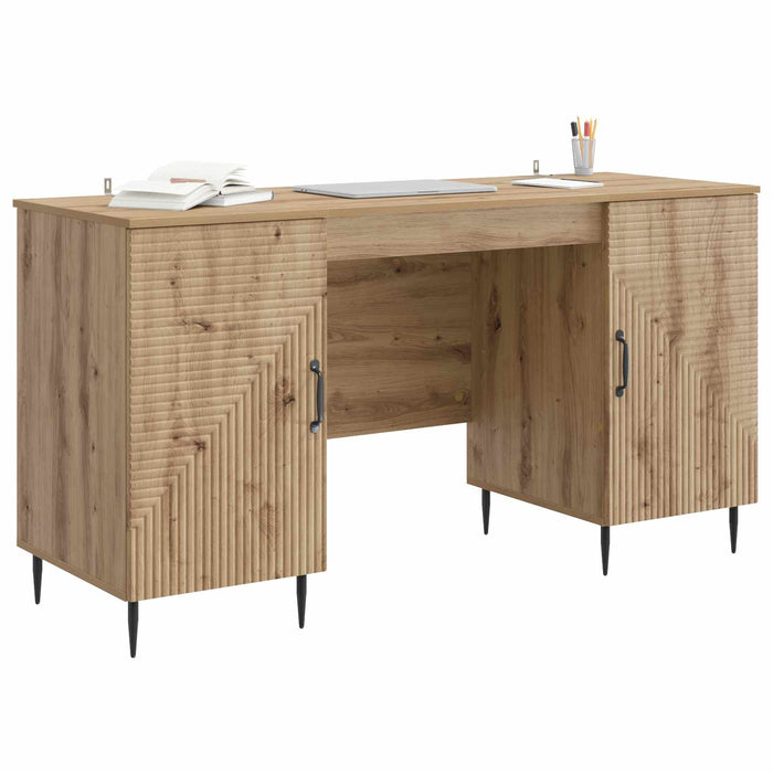 Birou cu ușă Stejar Artizanal 142,5 x 50 x 75 cm Lemn prelucrat - WALTI WALTI