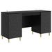 Birou Negru Lemn prelucrat 142,5 x 50 x 75 cm - WALTI WALTI