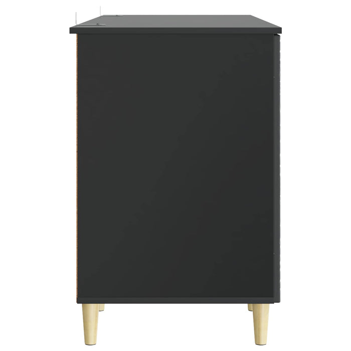 Birou Negru Lemn prelucrat 142,5 x 50 x 75 cm - WALTI WALTI