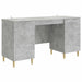 Birou Gri Beton Lemn prelucrat 142,5 x 50 x 75 cm - WALTI WALTI