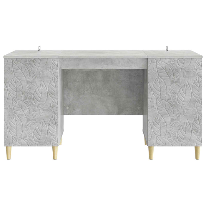 Birou Gri Beton Lemn prelucrat 142,5 x 50 x 75 cm - WALTI WALTI