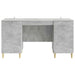 Birou Gri Beton Lemn prelucrat 142,5 x 50 x 75 cm - WALTI WALTI