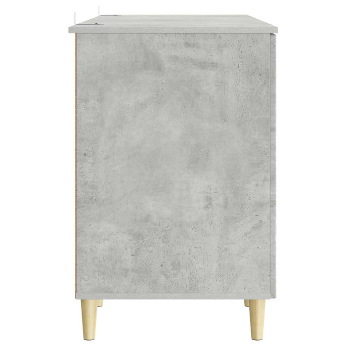Birou Gri Beton Lemn prelucrat 142,5 x 50 x 75 cm - WALTI WALTI