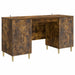 Birou Stejar fumuriu Lemn prelucrat 142,5 x 50 x 75 cm - WALTI WALTI