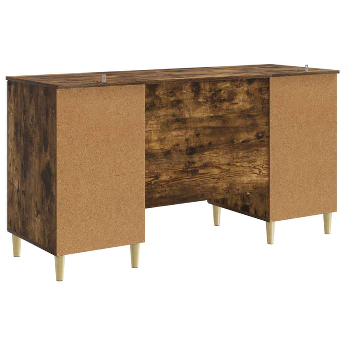 Birou Stejar fumuriu Lemn prelucrat 142,5 x 50 x 75 cm - WALTI WALTI