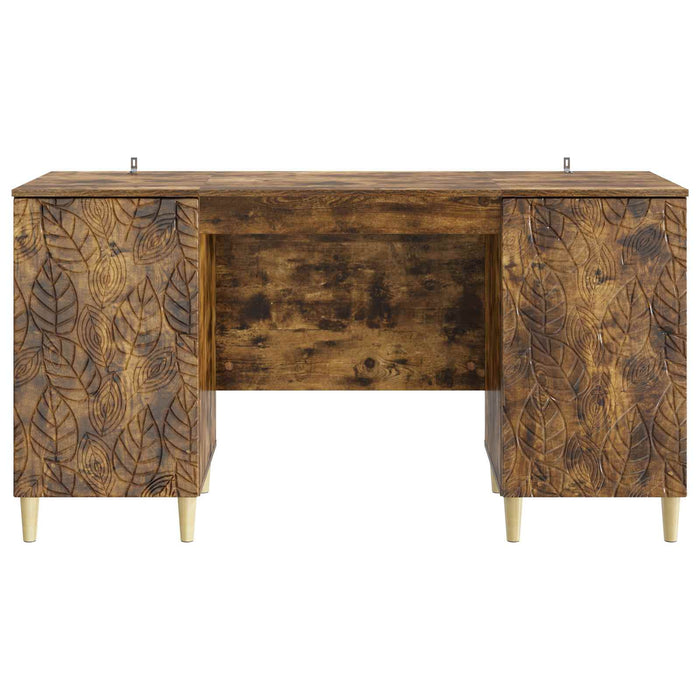 Birou Stejar fumuriu Lemn prelucrat 142,5 x 50 x 75 cm - WALTI WALTI