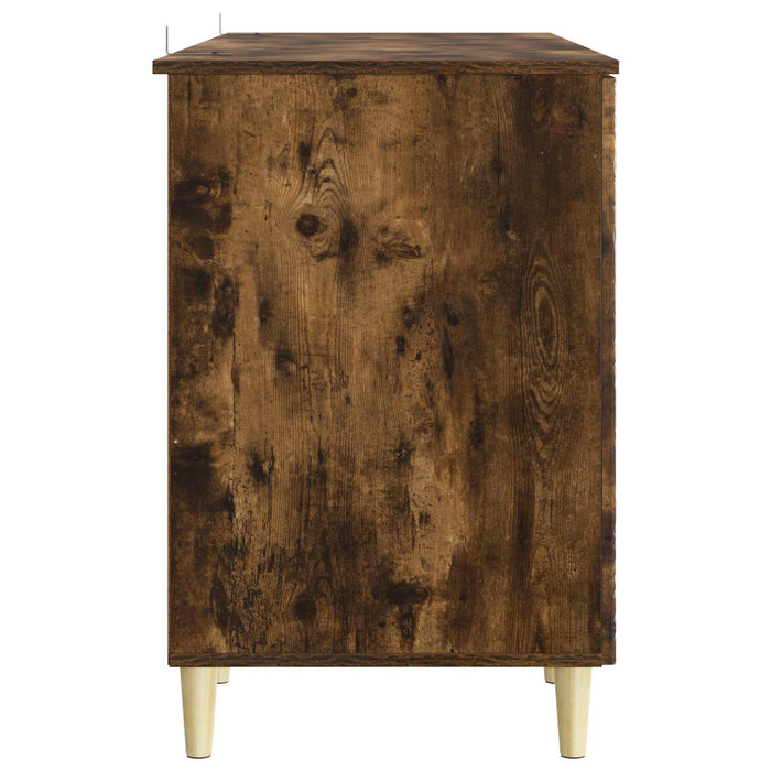 Birou Stejar fumuriu Lemn prelucrat 142,5 x 50 x 75 cm - WALTI WALTI