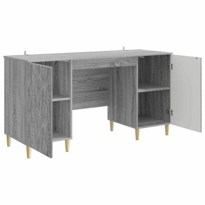 Birou Sonoma gri Lemn prelucrat 142,5 x 50 x 75 cm - WALTI WALTI