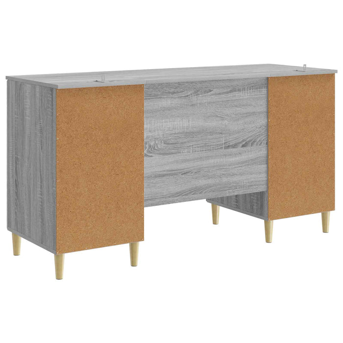 Birou Sonoma gri Lemn prelucrat 142,5 x 50 x 75 cm - WALTI WALTI