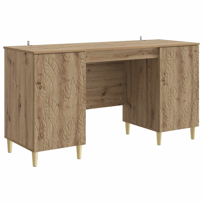 Birou Stejar Artizanal Lemn prelucrat 142,5 x 50 x 75 cm - WALTI WALTI