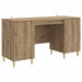 Birou Stejar Artizanal Lemn prelucrat 142,5 x 50 x 75 cm - WALTI WALTI