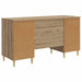 Birou Stejar Artizanal Lemn prelucrat 142,5 x 50 x 75 cm - WALTI WALTI