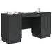 Birou cu raft cu ușă Negru 142,5 x 50 x 75 cm Lemn prelucrat - WALTI WALTI