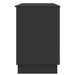 Birou cu raft cu ușă Negru 142,5 x 50 x 75 cm Lemn prelucrat - WALTI WALTI