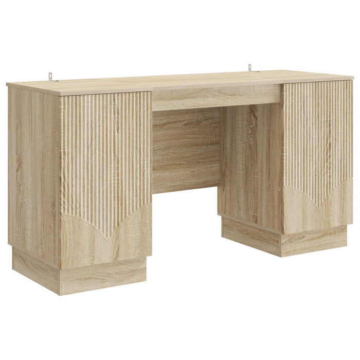 Birou cu raft Stejar Sonoma 142,5 x 50 x 75 cm Lemn prelucrat - WALTI WALTI