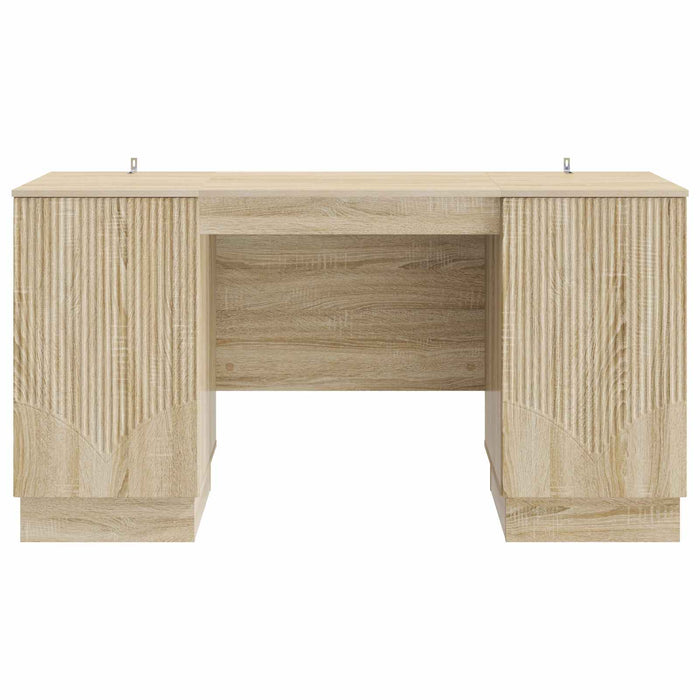Birou cu raft Stejar Sonoma 142,5 x 50 x 75 cm Lemn prelucrat - WALTI WALTI