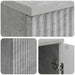 Birou cu raft Gri Beton 142,5 x 50 x 75 cm Lemn prelucrat - WALTI WALTI