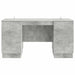 Birou cu raft Gri Beton 142,5 x 50 x 75 cm Lemn prelucrat - WALTI WALTI