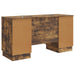 Birou cu raft Stejar fumuriu 142,5 x 50 x 75 cm Lemn prelucrat - WALTI WALTI