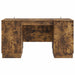 Birou cu raft Stejar fumuriu 142,5 x 50 x 75 cm Lemn prelucrat - WALTI WALTI