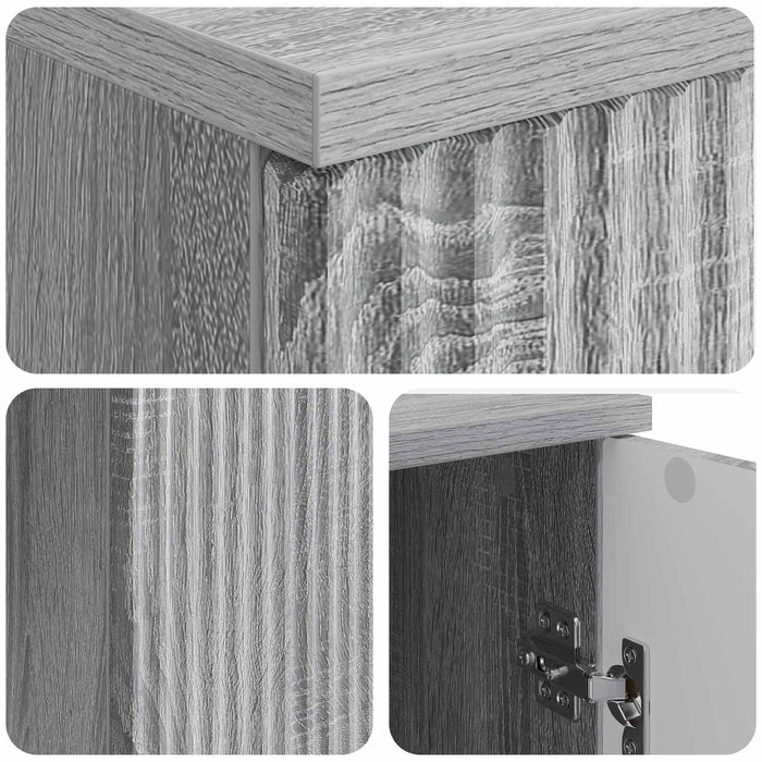 Birou cu raft Sonoma gri 142,5 x 50 x 75 cm Lemn prelucrat - WALTI WALTI