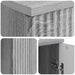 Birou cu raft Sonoma gri 142,5 x 50 x 75 cm Lemn prelucrat - WALTI WALTI