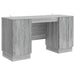 Birou cu raft Sonoma gri 142,5 x 50 x 75 cm Lemn prelucrat - WALTI WALTI
